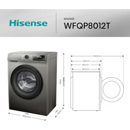 غسالة ملابس أوتوماتيك أمامية ‎8‎ كجم Front Load Washing Machine – 8KG