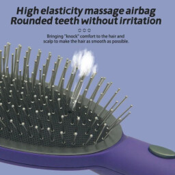 فرشاة تدليك فروة الرأس الكهربائية لاسلكية محمولة بتقنية الاهتزاز Portable cordless electric scalp massage brush with vibration technology