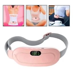 حزام تدفئة واهتزاز ذكي لتخفيف آلام البطن والظهر والدورة الشهرية Smart heating and vibration belt for relieving abdominal, back, and menstrual pain