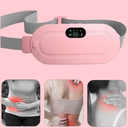 حزام تدفئة واهتزاز ذكي لتخفيف آلام البطن والظهر والدورة الشهرية Smart heating and vibration belt for relieving abdominal, back, and menstrual pain
