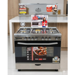 طباخ رويال جاز 60*90 المتطور كلياً استانلس ستيل Cooker RoyalGaz60*90