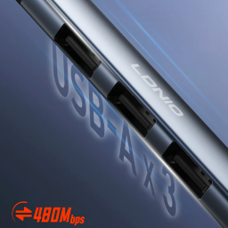 محول LDNIO DS-104U من USB-A إلى 3 منافذ USB 2.0 مع منفذ صوت 3.5 ملم LDNIO DS-104U USB-A to 3× USB 2.0 + 3.5mm Audio Adapter