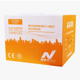 كابل شبكة NX-SFTP CAT6 خارجي بطول 305 متر NX-SFTP CAT6 305M Outdoor Network Cable