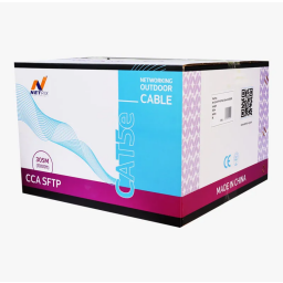 كيبل شبكة خارجي CAT5E SFTP بطول 305 متر NX-CCA NX-CCA SFTP CAT5E 305M Outdoor Network Cable