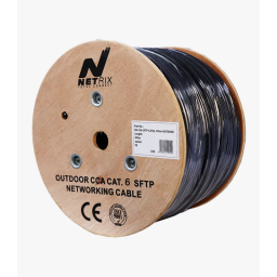 كيبل شبكة خارجي NX-CCA CAT6 SFTP بطول 305 متر NX CCA Outdoor CAT6 SFTP Network Cable 305M