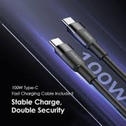 شاحن جداري 65 واط بثلاثة منافذ مع كابل USB‑C 100 واط HyperGaN 65W 3-Port Wall Charger with 100W USB‑C to USB‑C Cable