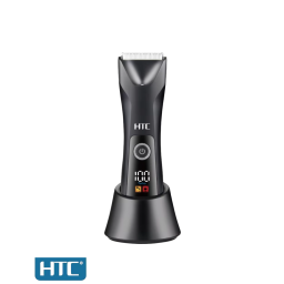 ماكينة حلاقة وتحديد الاحترافية بشفرات سيراميك وشاشة رقمية HTC AT-018 Professional Hair Trimmer with Ceramic Blades & LED Display