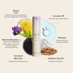 سيروم ريتينول ليلي للمبتدئين للوجه بالارز الاسود Black Rice Night Knight Retinol Serum