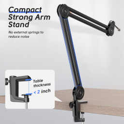 حامل ميكروفون ذراع بوم فايفين BM63 شديد التحمل FIFINE BM63 Heavy-Duty Microphone Boom Arm Stand