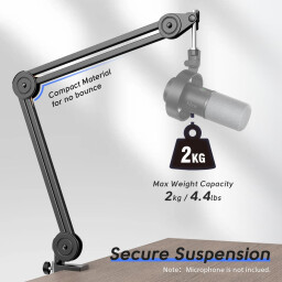 حامل ميكروفون ذراع بوم فايفين BM63 شديد التحمل FIFINE BM63 Heavy-Duty Microphone Boom Arm Stand