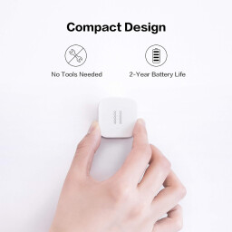 جهاز حساس حركة ذكي نوع Aqara Zigbee Vibration Sensor. يتطلب وجود جهاز Aqara Hub Aqara Zigbee Vibration Sensor, Wireless Mini Glass Break Detector for Alarm System