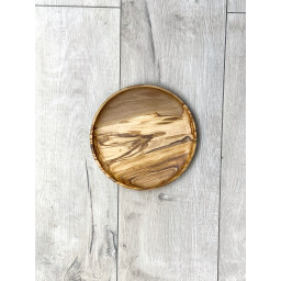 سيت مواعين خشب wooden plate set
