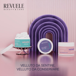 كريم جسم مرطب بالفانيلا والأرغان، 300 مل REVUELE Velvetish Silky Amber Moisturizing Body Cream with Vanilla & Argan - 300ml