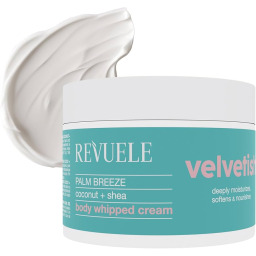 كريم مرطب للجسم بجوز الهند وزبدة الشيا 300 مل Revuele Velvetish Palm Breeze Moisturizing Body Cream with Coconut & Shea Butter 300 ml
