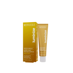 سائل توهج هايلايتر بعامل حماية 20، 40 مل REVUELE Luminize Glow Fluid Gold & Bold SPF 20 - 40ml