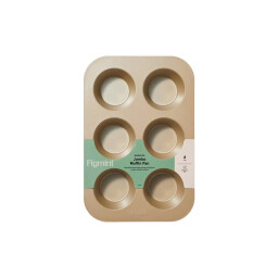 صينية مافن جامبو غير لاصقة ستيل ألومنيوم 6 قطع Jumbo Non-Stick Aluminum Steel Muffin Pan, 6 Pieces