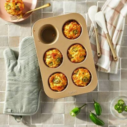 صينية مافن جامبو غير لاصقة ستيل ألومنيوم 6 قطع Jumbo Non-Stick Aluminum Steel Muffin Pan, 6 Pieces