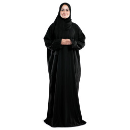 ملابس صلاة كريشة لون اسود Midnight Islamic Prayer Wear