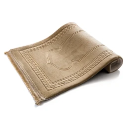 سجادة صلاة محفورة لون ذهبي Bronz Emboss Prayer Mat