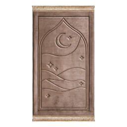سجادة صلاة كابتون لون بني Taupe Dusk Capitone Prayer Mat