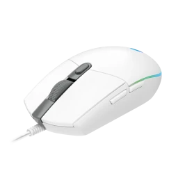 G102 - ماوس ألعاب سلكي RGB بدقة 8000DPI مع 6 أزرار قابلة للبرمجة - أبيض G102 8000DPI Wired RGB Gaming Mouse with 6 Programmable Buttons - White