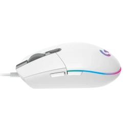 G102 - ماوس ألعاب سلكي RGB بدقة 8000DPI مع 6 أزرار قابلة للبرمجة - أبيض G102 8000DPI Wired RGB Gaming Mouse with 6 Programmable Buttons - White