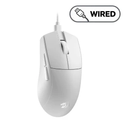 ماوس ألعاب - سلكي - 5 أزرار - أبيض Gaming Mouse - 5 Buttons - Wired - White