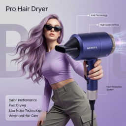 سشوار احترافي تقنية الايونات بقدرة 1800 واط Professional ionic hair dryer