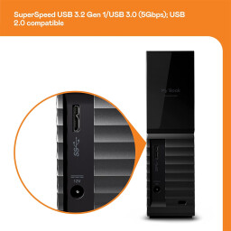 هارد خارجي ويسترن ديجيتال ماي بوك 18 تيرابايت WD My Book 18TB External Desktop Hard Drive