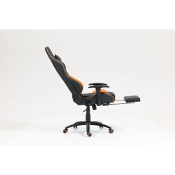 كرسي Beta Racing Gaming chair Orange-Black with Footrest كرسي Beta Racing Gaming chair Orange-Black with Footrest