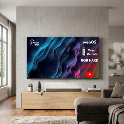 شاشة سمارت 65 بوصة دعم الأوامر الصوتية Smart TV