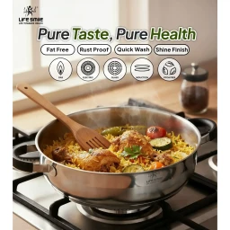 سيت تبسي 6 قطع ستانلس ستيل من لايف سمايل Life Smile 6 Piece Stainless Steel Pots Set
