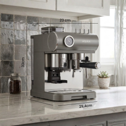 ماكنة تحضير القهوة والاسبريسو الاحترافية مع طاحونة مدمجة بضغط 20 بار coffee and espresso machine with a built-in grinder and 20 bar pressure