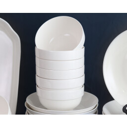 سيت طعام 74 قطعة فرفوري 74-Piece Ceramic Dinner Set