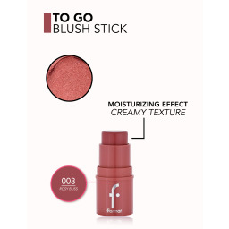 بلاشر ستيك كريمي لامع Flormar To Go Shimmer Cream Blush Stick