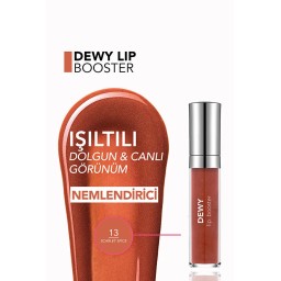غلوس شفاه مكبر ولامع Flormar Dewy Lip Booster Plumping Lip Gloss 4.5ML