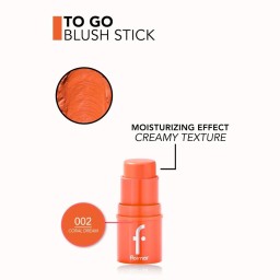 بلاشر ستيك كريمي لامع Flormar To Go Shimmer Cream Blush Stick