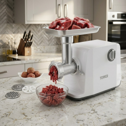 مفرمة لحم ستانلس ستيل بتصميم بريطاني 3000 واط سرعتان Stainless steel mincer