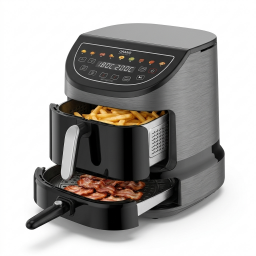 قلاية هوائية مع شواية بيتزا بحجم 8.5 لتر متعددة الاستخدامات 2100 واط Air fryer with pizza grill