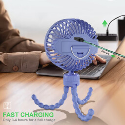 مروحة صغيرة Koopao المحمولة المرنة متعددة الاستخدامات الأنيقة Koopao Mini Portable Fan: Flexible, Versatile, Stylish