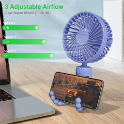 مروحة صغيرة Koopao المحمولة المرنة متعددة الاستخدامات الأنيقة Koopao Mini Portable Fan: Flexible, Versatile, Stylish