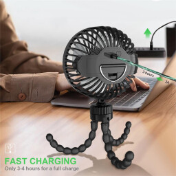 مروحة صغيرة Koopao المحمولة المرنة متعددة الاستخدامات الأنيقة Koopao Mini Portable Fan: Flexible, Versatile, Stylish