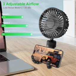 مروحة صغيرة Koopao المحمولة المرنة متعددة الاستخدامات الأنيقة Koopao Mini Portable Fan: Flexible, Versatile, Stylish