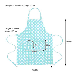 صدرية مطبخ احترافية قطنية متعددة الاستخدامات اخضر فاتح Professional cotton multi-purpose kitchen apron, light green