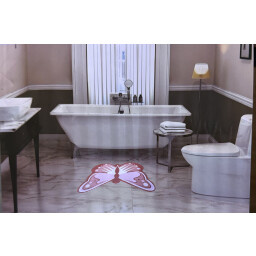 سجادة فراشة PVC مقاومة للانزلاق وعملية PVC butterfly mat, non-slip and practical