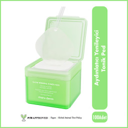 شرائح قطنية بالتونر  لتجديد وإشراق البشرة - 100 قطعة Maruderm Glow Renewal Toner Pads - 100pcs