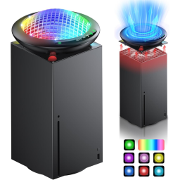 مروحة تبرید یو إف أو آر جی بی لأجھزة إکس بوکس سیریز إکس – تحکم بدرجة الحرارة UFO RGB Cooling Fan for Xbox Series X – Temperature Controlled