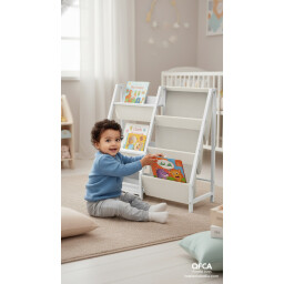 منظم كتب و العاب للاطفال Kids Bookshelf and Toys Organizer