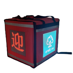 حقائب التوصيل الذكية المزودة بإضاءة LED مدمجة delivery backpack