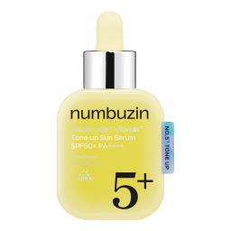 No.5+ سيروم واقي شمس مفتح للبشرة بالجلوتاثيون وفيتامين سي - 30مل No.5+ Glutathione & Vitamin C Tone-Up Sun Serum - 30g